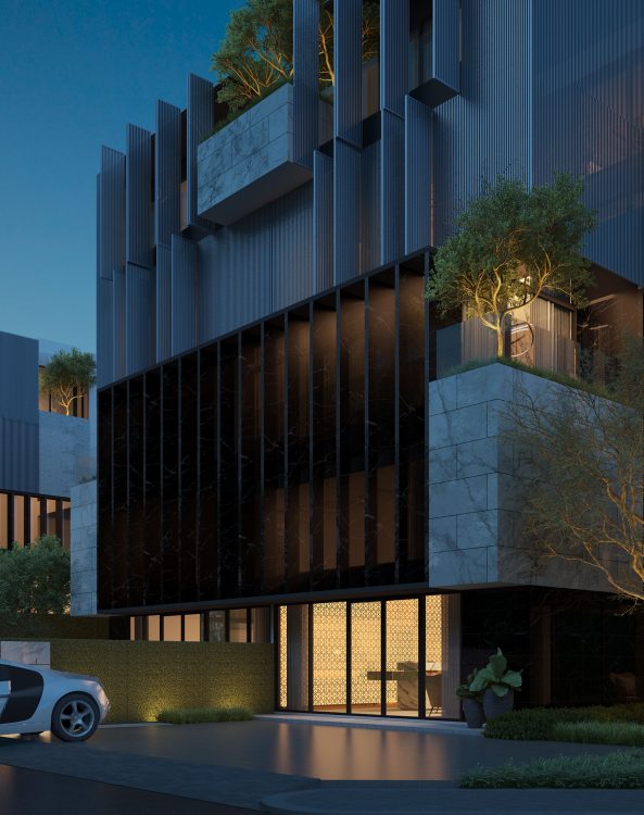 THE HAUTE : RESIDENCE AT NIGHT